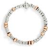 DoDo Bracciale Dodo Rondelle DBC6020-RONDE-00RAG Argento Oro Rosa MIsto Bicolore
