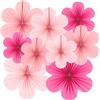 No Set di Fiori per Ventagli di Carta Rosa Decorazioni per Feste Ventagli di C3903