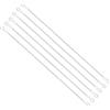 uxcell Cavo lanyard 4mm x 50cm, 6 PCS per acciaio inox con occhielli trasparente