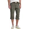 TIMEZONE Uomo 3/4 Pantaloni Cargo Loose MilesTZ Short Metà Cintola Loose Fit