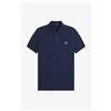 Fred Perry 🔵 Fred Perry Polo M6000 Blu tennis Lemon Barley 02B Uomo New SS2626