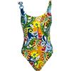 OLIVIA PINK AM/700P costume donna intero fantasia multicolor MADE IN ITALY