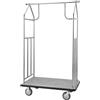 VEVOR Carrello Portavaligie per Hotel, Capacità di Carico di 362 kg Carrello Trasporto Portavaligie con Ponte in Moquette Grigia e Ruote in Gomma da 152,4 mm per Hotel, Condomini, Resort, Argento