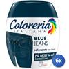 Coloreria italiana 6x Bundle Coloreria Colorante Tessuti Blu Jeans