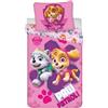 BrandMac Set letto singolo copripiumino e federa Paw Patrol Skye Everest pups 100% cotone