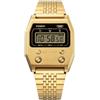 Casio Orologio unisex Casio vintage al quarzo Casuale Nero Quadrante A1100G-5
