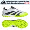 adidas Predator League TF Cloud White Black Lucid Lemon JI1132 taglia uomo