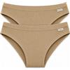 Kissimo 2 Slip Donna KISSIMO BIANCALUNA Mutandina Vita Bassa Cotone Elastico Rivestito