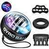 MUMUWIND Giroscopior Power Polso ball con luci a LED autostart, Hand Grip Molla Avambracc