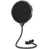 Aokeo Pop Filter Microfono Filtro Antipop con Double Layer Schermo Braccio Flessibile