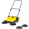Kärcher spazzatrice S 3 Twin 2-in-1, larghezza di lavoro: 650 mm, fino a 1.800 m²/h di superficie, contenitore raccolta: 16 l, peso: 9,7 kg, 2 spazzole per sporco secco e 2 per sporco umido