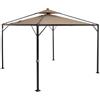 Megashopitalia Gazebo Richiudibile da Giardino 3x3 Metri Struttura in Acciaio Antracite con Tel