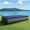 vidaXL Copertura per piscina 732 x 366 cm Rettangolare PVC INTEX