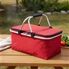 Borsa Frigo Pieghevole Portatile Borsa Termica Rigida Tessuto Oxford per Spesa