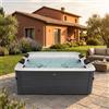 Mspa Piscina Fuori Terra Idromassaggio SPA 6 Posti 180x180x65 cm Oslo Aero Plus Mspa