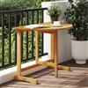 vidaXL Tavolo da Balcone Pieghevole 90x60x72 cm Legno Massello Acacia vidaXL