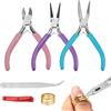 CAREDGO 3 Pinze Gioielli Set Bigiotteria Precisione Orecchini Bracciali C