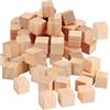 RunFar shop 200 cubetti di legno da 10 mm blocchi di legno cubi bianchi decorazione per