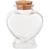 VASANA Bottiglie in vetro a forma di cuore da 80 ml con tappo in sughero bo
