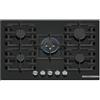 Bosch PIANO COTTURA GAS 5 FUOCHI 80 CM VETRO TEMPERATO NERO FORNELLI CUCINA INCASSO BR