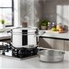 Cuociriso in Acciaio Inox con Cestello Resistente Alle Alte Temperature