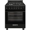 Glem Gas Cucina a Gas 4 Fuochi Forno Elettrico Ventilato 60x60 cm Nero SA66TMBK GLEM GAS