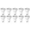 Amazon Basics Confezione da 10 faretti LED GU10 4.7 W (equivalente a 50 W) luce bianca calda
