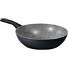 Aeternum Salta Pasta cm.28 Nero/Pietra Ok induz Black Pearl Induction Wok Saltap