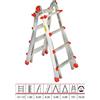 marchetti Scala Telescopica Alluminio 5m Professionale Multiuso Gradini 4+4 5 5 Portatile