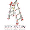 marchetti Scala Telescopica Alluminio 5m Professionale Multiuso Gradini 4+4 5 5 Portatile