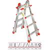 marchetti Scala Telescopica Alluminio 5m Professionale Multiuso Gradini 4+4 5 5 Portatile