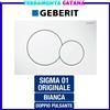 Geberit Placca Di Comando Sigma 01 Per Cassetta Incasso Doppio Tasto Wc Bianca