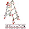 marchetti Scala Telescopica Alluminio 5m Professionale Multiuso Gradini 4+4 5 5 Portatile