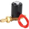 Eujgoov Elettrovalvola Gas 12V DC Ottone 1/2 Norma Chiusa per Controllo Argon S