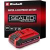 Einhell Originale Einhell 18V 3,0Ah Power X-Change Plus batteria (18 V, 3 Ah, 900 W, sen