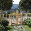 vidaXL Cancello della recinzione arcuato Legno di nocciolo impregnato Ad arco vidaXL
