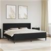 vidaXL Struttura letto con materasso con strisce LED Similpelle del Letto Tech vidaXL