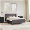 vidaXL Struttura letto con materasso con strisce LED Similpelle del Letto Tech vidaXL