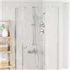vidaXL Set di doccia con soffione Acciaio Inox Accessorio bagno Doccia muro vidaXL