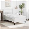 vidaXL Struttura letto con materasso con strisce LED Similpelle del Letto Tech vidaXL