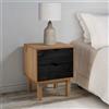 vidaXL Mobile Comodino in Legno Massello di Pino 45x39x57 cm Colori Diversi vidaXL