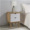 vidaXL Mobile Comodino in Legno Massello di Pino 45x39x57 cm Colori Diversi vidaXL