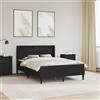 vidaXL Struttura letto con materasso con strisce LED Similpelle del Letto Tech vidaXL