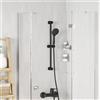 vidaXL Supporto per Testa di Doccia Acciaio Inox doccia Accessorio il bagno vidaXL