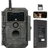 GardePro E6P Max Fotocamera da Caccia, WIFI, Batteria Ricaricabile da 8000mAh, S