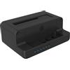 ICY BOX Docking Station per HDD/M.2 NVMe SSD, USB 3.2 Gen 2 (10 Gbit/s), stazion