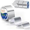 Alyvisun 3X10M Nastro Alluminio Autoagglomerante, Nastro Adesivo Alluminio 50mm Alte Temperature, Impermeabile & Coibentazione per Tubature