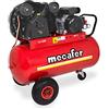Mecafer 425316 - Compressore da 100 litri, 3 hp, con cilindri a V in ghisa