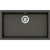 SCHOCK - Lavello Cucina 'LAHTIi N100XLU Asphalt, 738x438 | interno vasca 700X400; Lavello 1 Vasca in Cristalite; Abbinabile con Miscelatori; Piani Cottura e Forni
