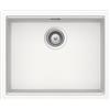 SCHOCK - Lavello Cucina 'LAHTI N100LU Bianco Assoluto, 538x438 | interno vasca 500X400; Lavello 1 Vasca Cristalite; Abbinabile con Miscelatori; Piani Cottura e Forni